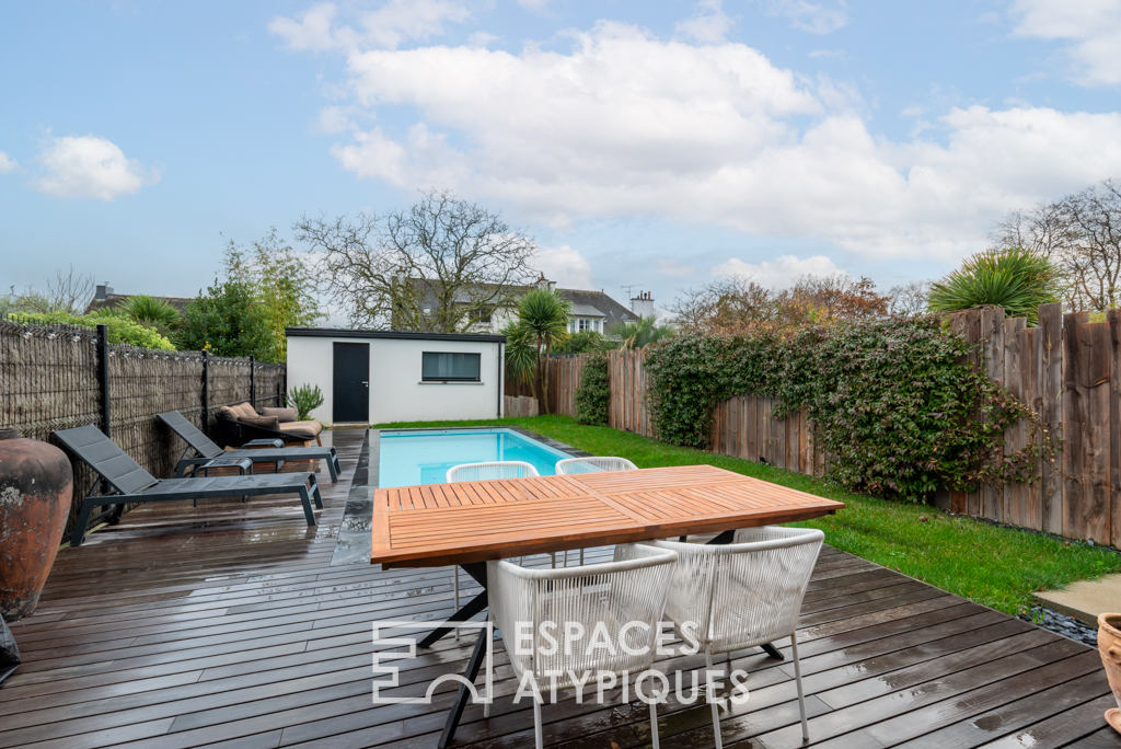 Maison d’architecte esprit Loft et sa piscine, au coeur de Cesson-Sévigné