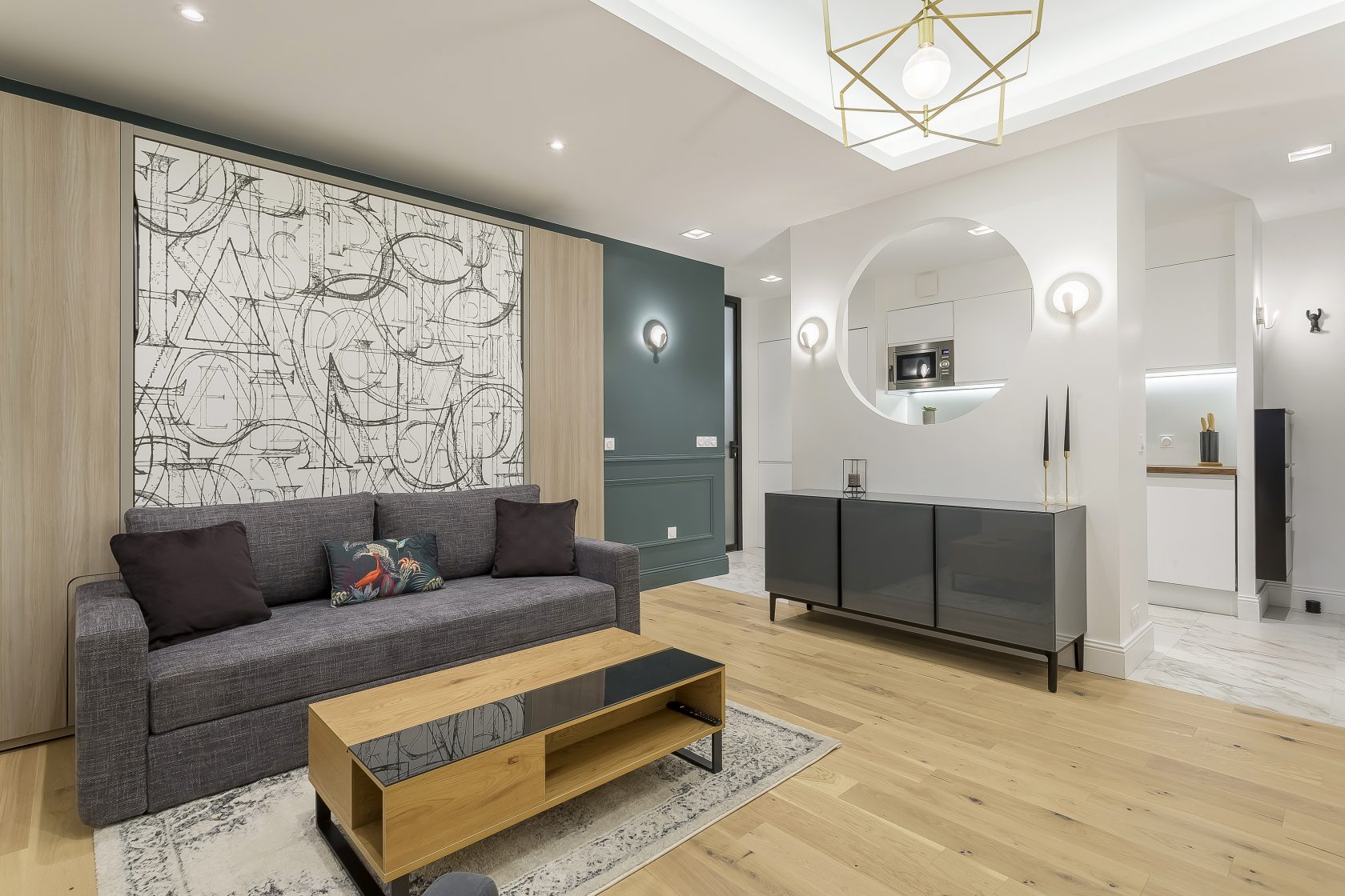 Grand studio meublé sur les quais du Rhône