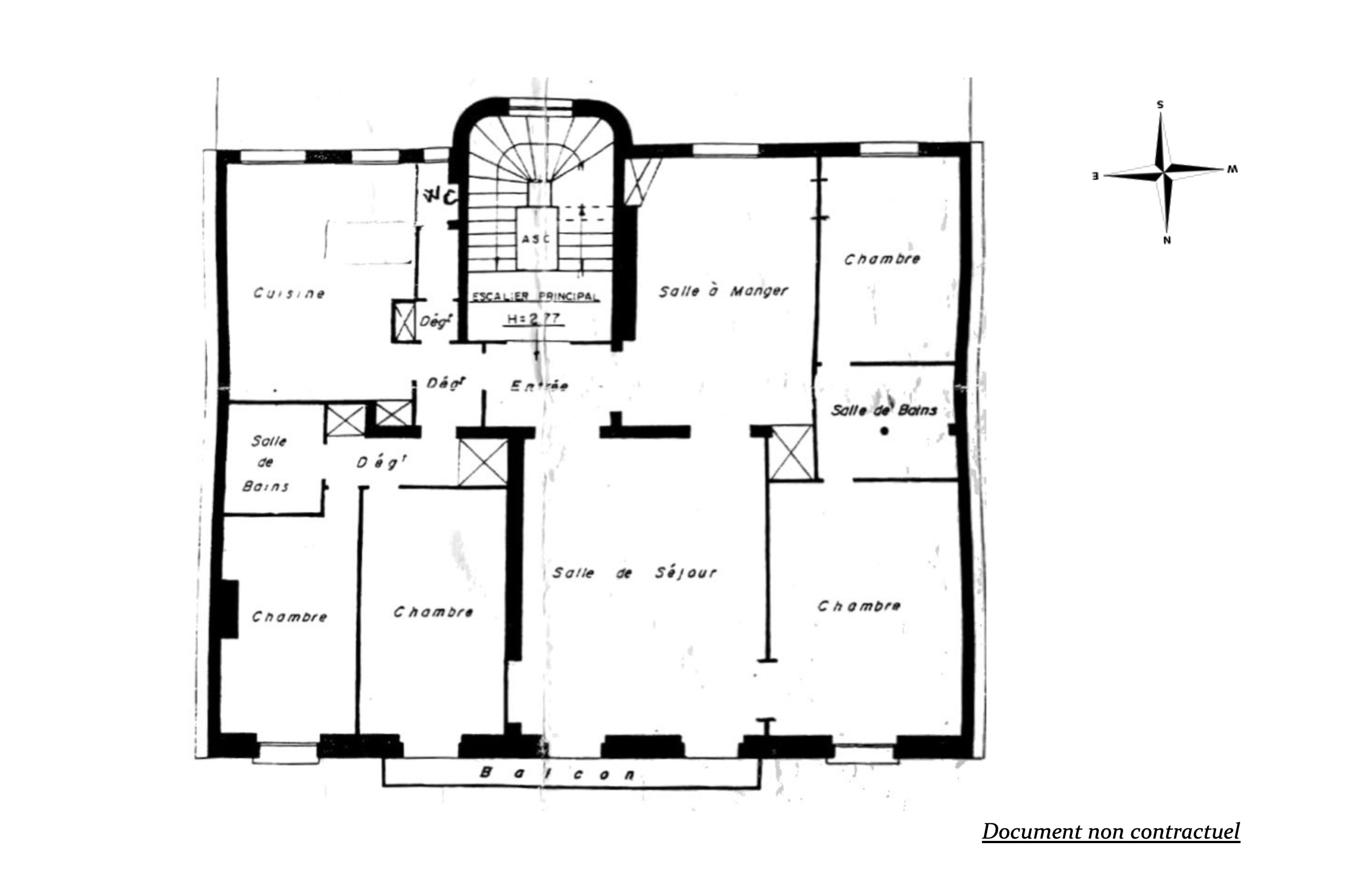 Haussmannian-style apartment with balcony – Madeleine / Saint-Augustin