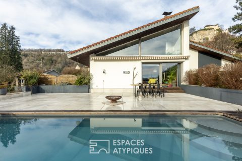 Maison d&rsquo;architecte avec piscine et logement indépendant