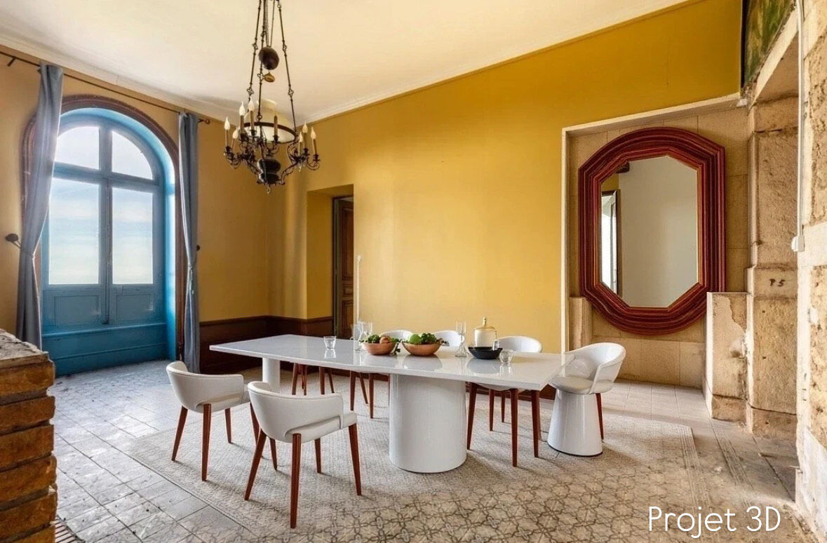 Château à rénover avec vue panoramique sur les monts du Beaujolais