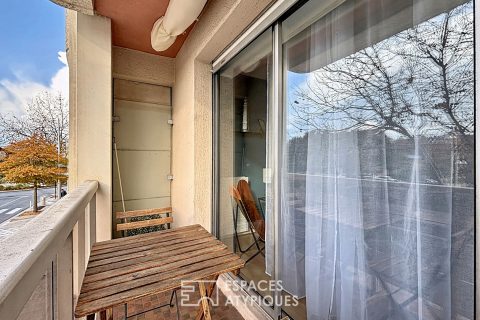 Studio cabine clé en main avec balcon en centre-ville