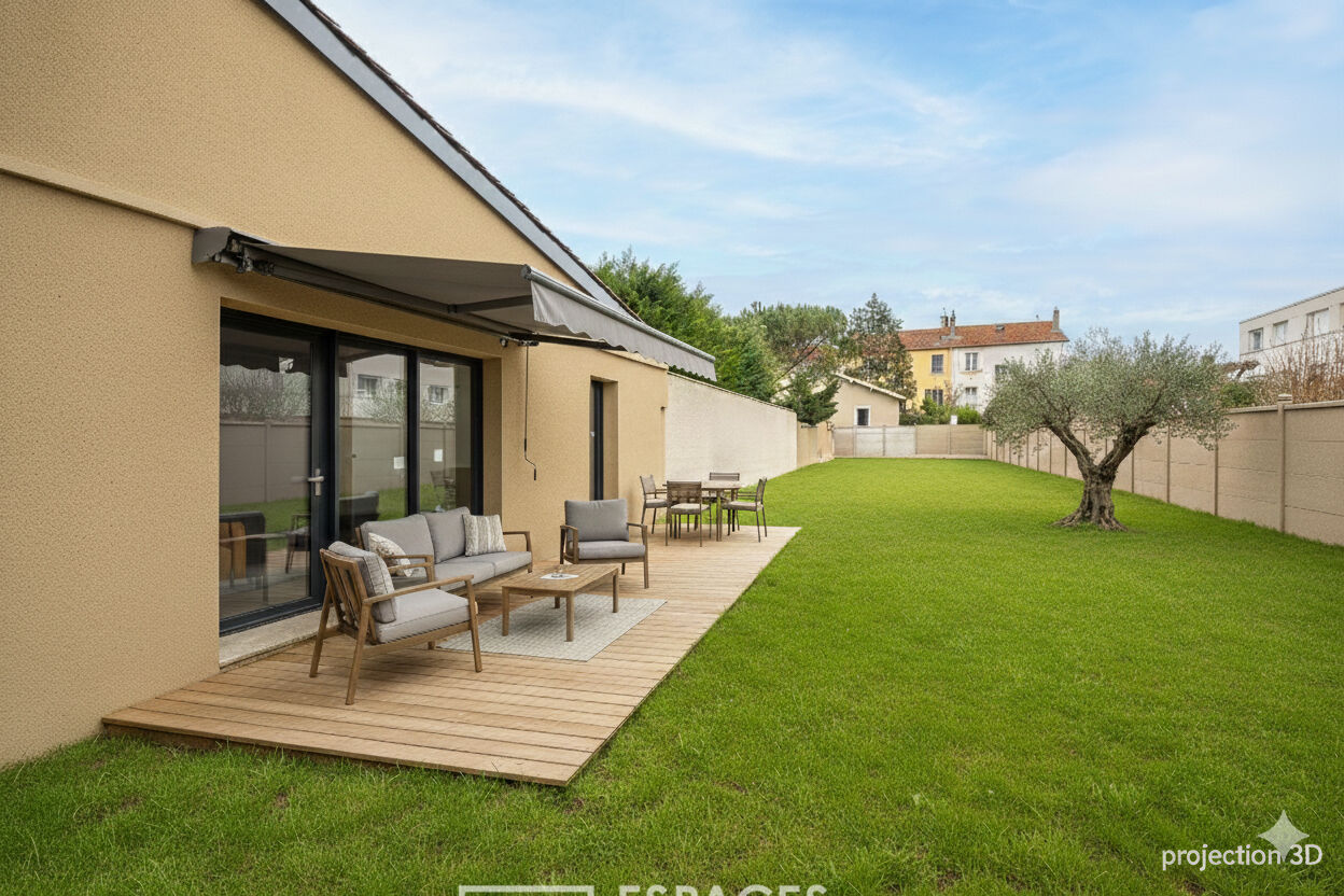 Split-level townhouse with garden in the heart of Montchat