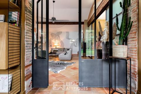 Ancienne toulousaine revisitée avec piscine et jardin à Cugnaux