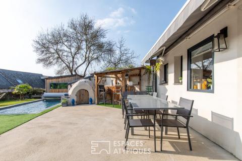 Maison de charme avec piscine récente dans son écrin de verdure