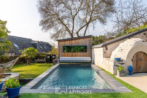 Charming house with a recently built swimming pool in its verdant setting