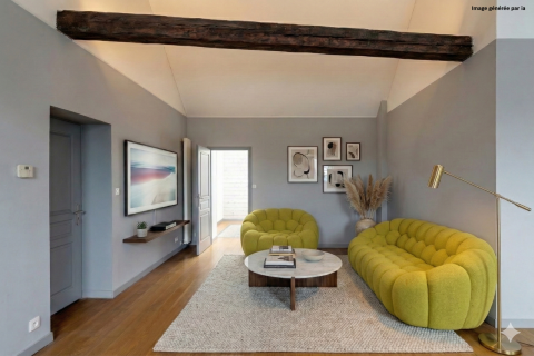 Appartement en dernier étage et terrasse sur les toits du Vieux-Lille