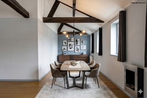 Appartement en dernier étage et terrasse sur les toits du Vieux-Lille