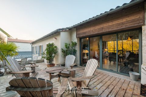 Poésie architecturale pour cette demeure à La Garette