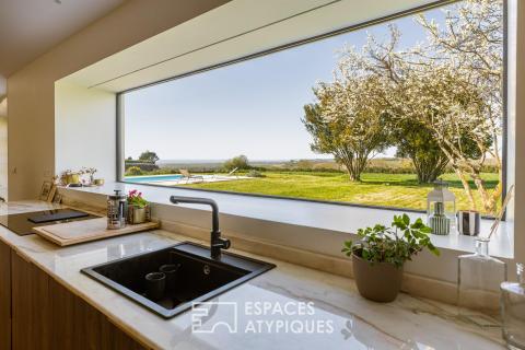 Propriété de charme avec son moulin regardant l&rsquo;estuaire