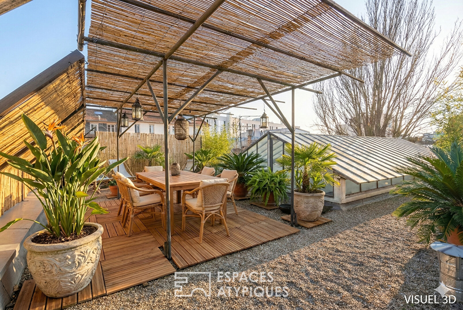 Loft avec verrière zénithale et rooftop