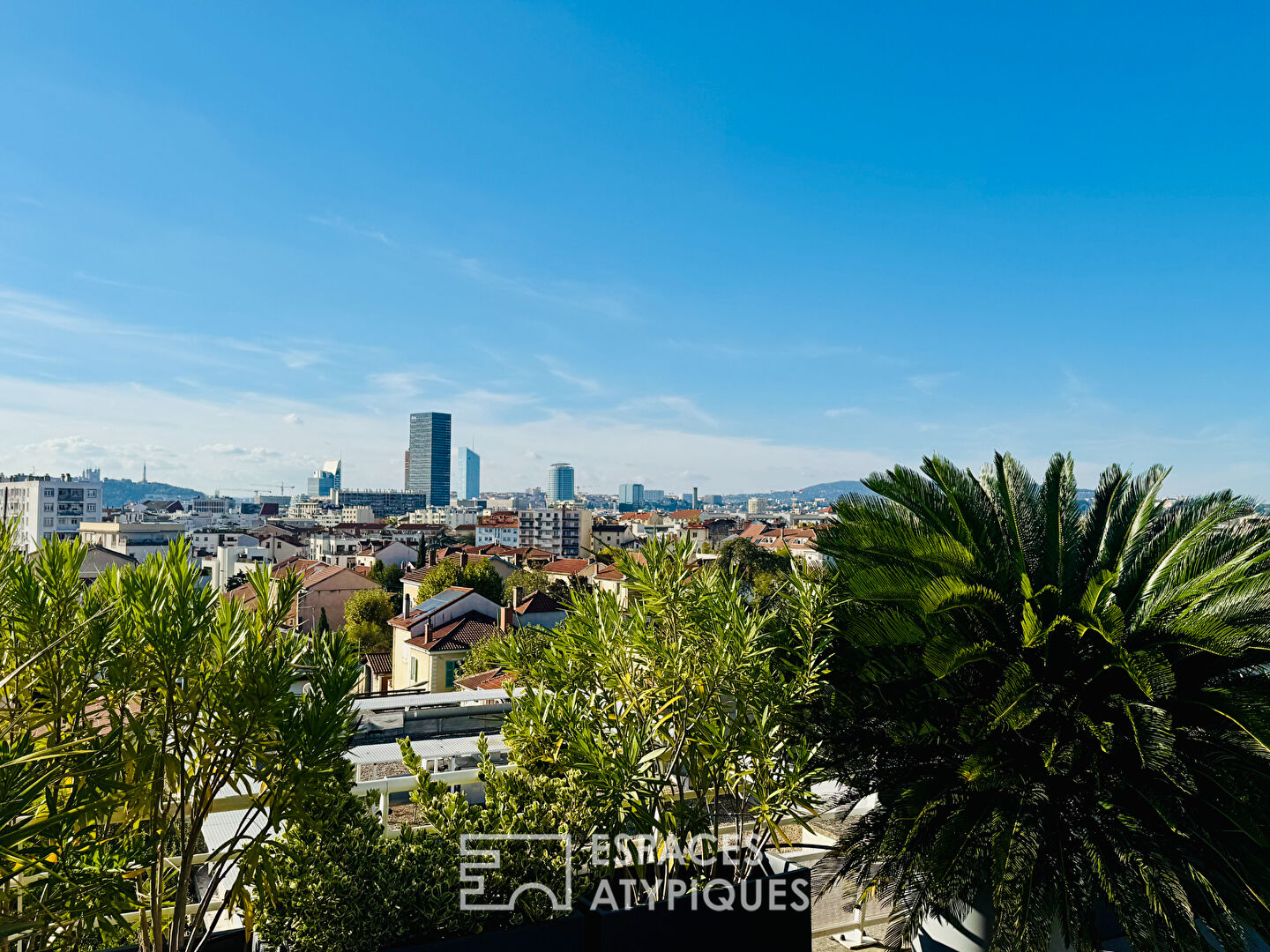 Toit terrasse rénové avec Vue Fourvière