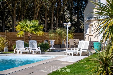 Propriété de charme avec piscine et parc paysager