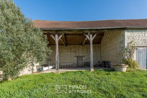 Ensemble de caractère bucolique dans la campagne chinonaise