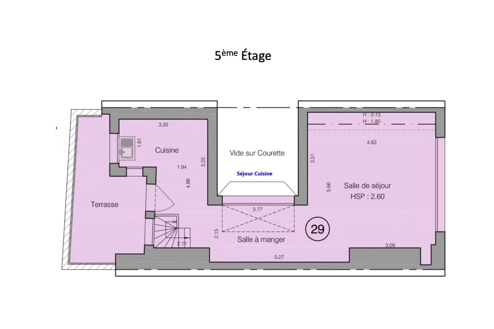 Rare penthouse in Boulogne-Billancourt, between sky, light and the Eiffel Tower