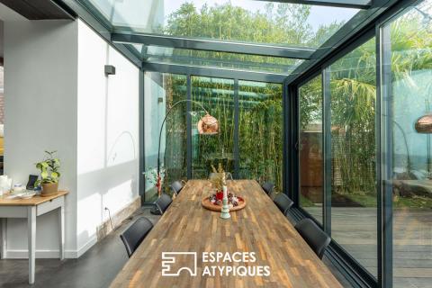 Loft en triplex quartier Chalâtres et patio de 60 m2