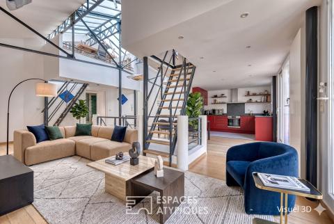 Loft industriel sous verrière