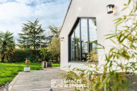 Maison familiale et ses perspectives sur la nature