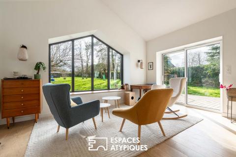 Maison familiale et ses perspectives sur la nature