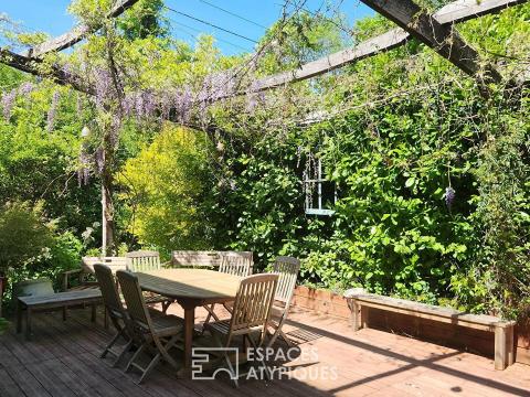Maison de caractère, esprit loft au vert