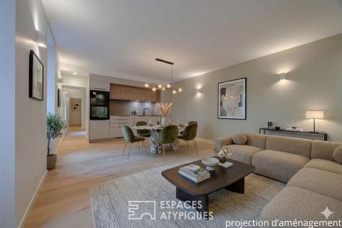 Contemporary apartment in the heart of the city