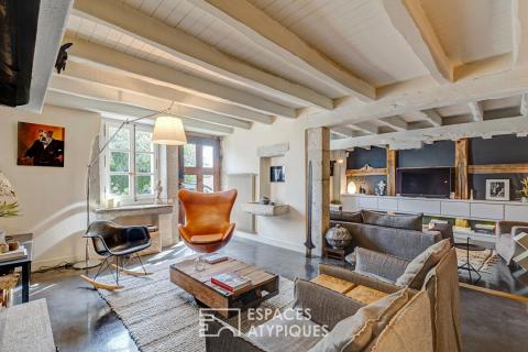 Village house with unmissable character