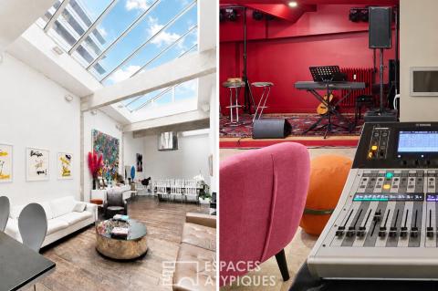 Multi-purpose triplex between Batignolles and Montmartre