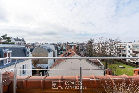 Maison de ville avec toit-terrasse et vue panoramique, quartier Bac