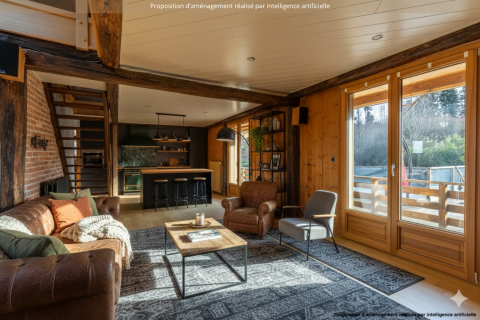 Chalet familial avec piscine dans son hameau