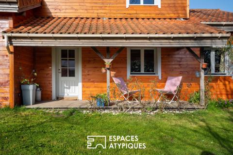 Maison en bois éco-responsable entre Loire et vignoble.