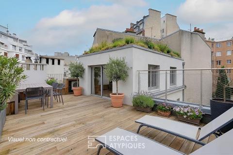 Comme une maison sur le toit avec rooftop et potentiel d&rsquo;extension – Village d&rsquo;Auteuil