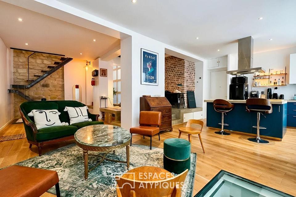 Ancien studio photo transformé en triplex à Marcadet - Poissonniers