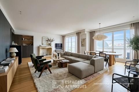 Avant dernier étage de prestige avec balcons et vue dominante – Quartier Molitor