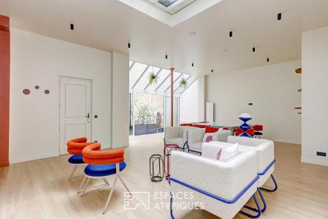 Loft rénové avec verrières en rez-de-cour – Villiers / Europe