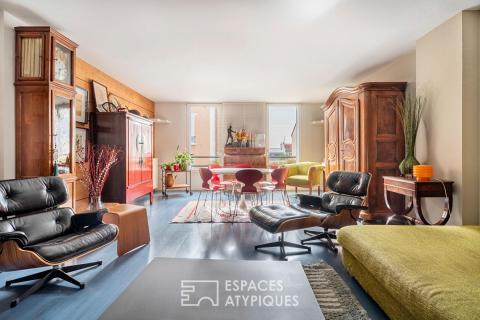 Architect-designed house with terraces and garden