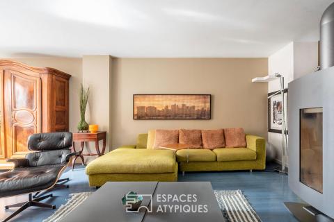 Architect-designed house with terraces and garden