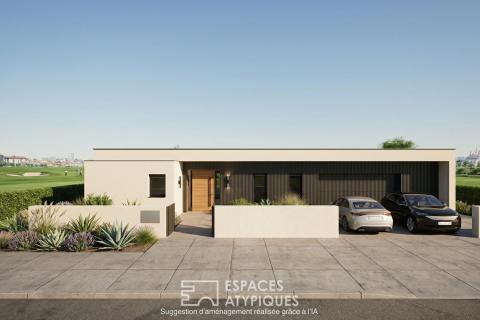 Building plot with golf course views