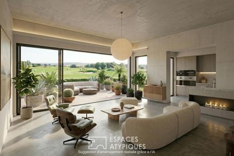 Building plot with golf course views