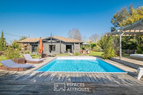 The Ferret Capienne house with swimming pool and garage