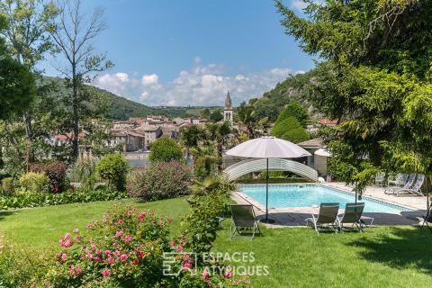 Maison de maître du XIXe siècle avec vue sur le Rhône