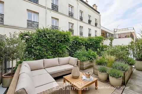 Maison rénovée par architecte avec terrasse proche Halle Pajol