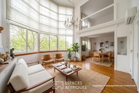 Art Deco duplex on the edge of the Bois de Boulogne and the Jardin du Ranelagh