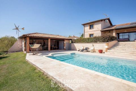 Maison avec piscine, pool house et grands espaces proche de Beaumont de Lomagne