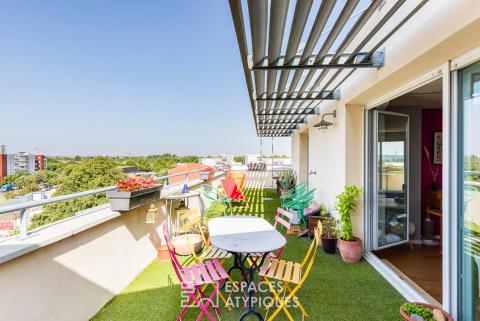 Apartment and its roof terrace in Toulouse