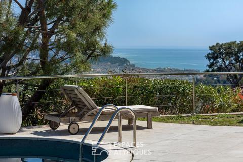 Villa vue mer et collines à Nice