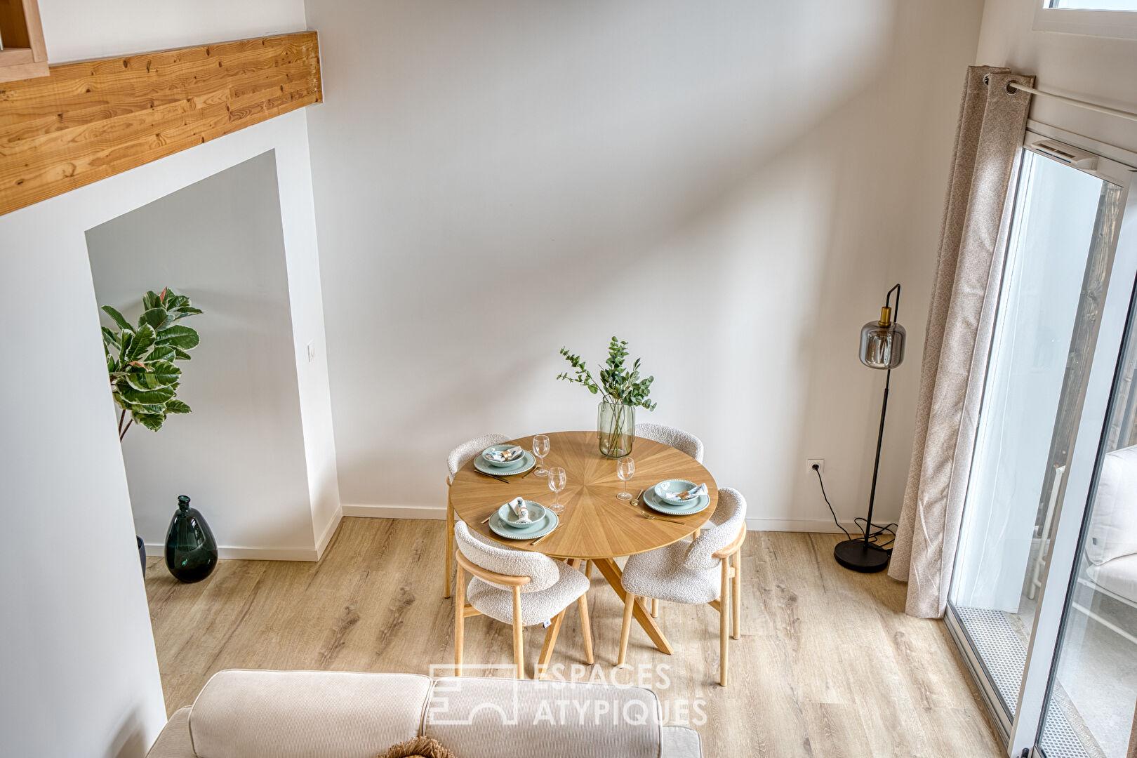 Duplex apartment with harmonious proportions