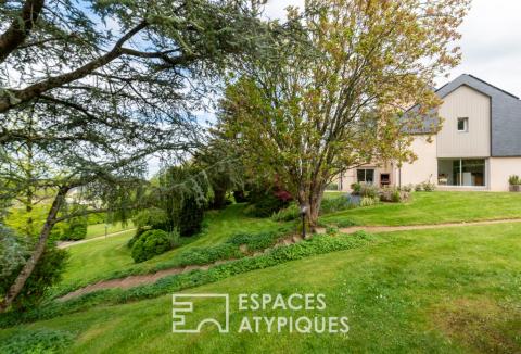 Maison d&rsquo;architecte familiale et son jardin paysagé cinq étoiles