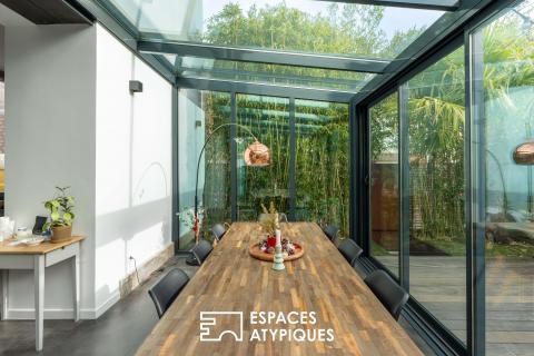 Loft en triplex quartier Chalâtres et patio de 60 m2