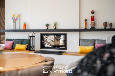 Maison d&rsquo;architecte, jardin paysager et perspectives sur la Sèvre