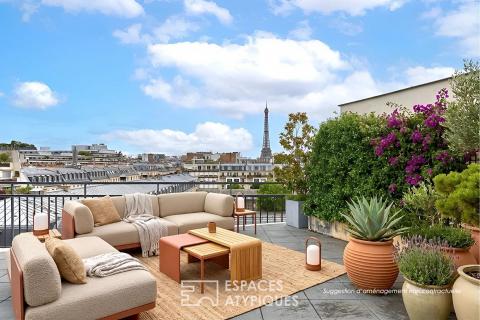 Mini penthouse with huge terrace and Eiffel Tower view – Janson de Sailly